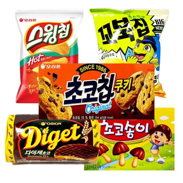Korea Orion 2 Sweets Bundle 5 Kinds of Snacks Snack Bundle Set Collection sweet,cracker,cookie,confectionery