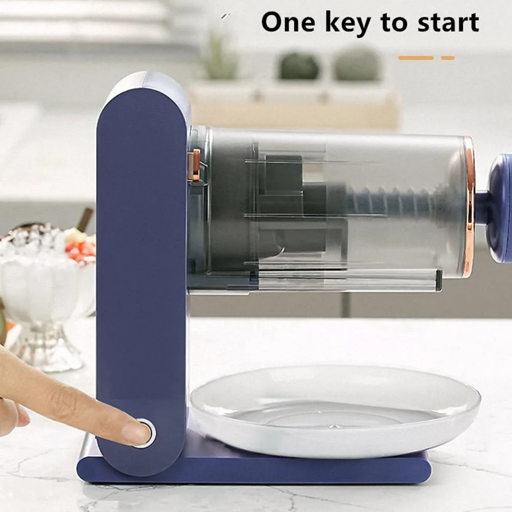 Smoothie Machine DIY Rechargeable Snowflake Ice Shaver Slushy Drinks Dessert Maker Fruit Mein Mein Ice Maker Ice Cream Machine