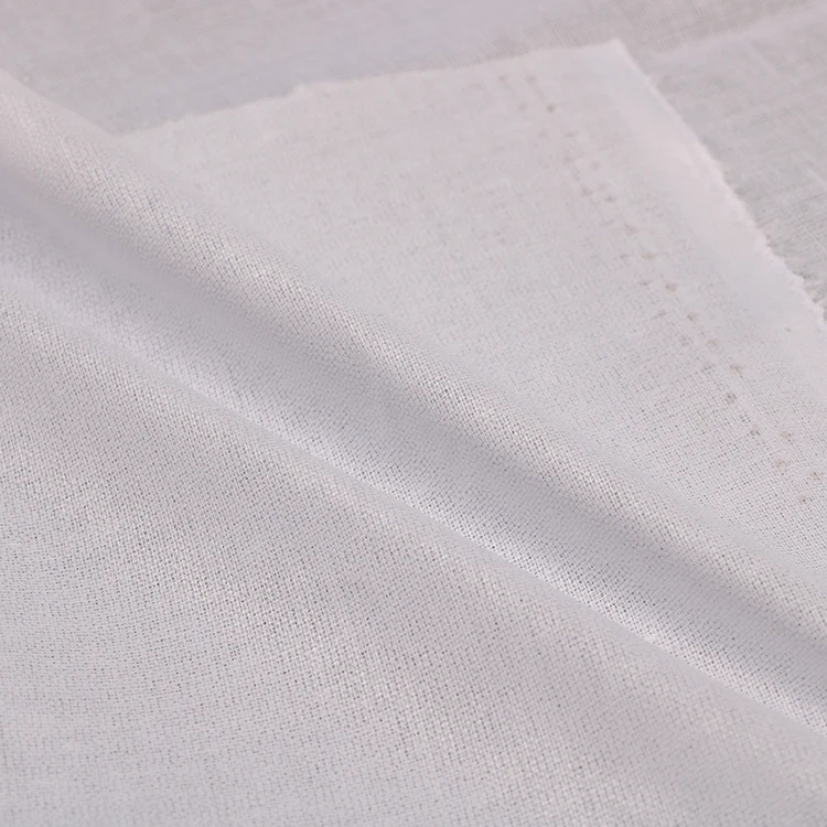 Woven Interlining Fusible Water Jet Garment Flannel Lining Fabric