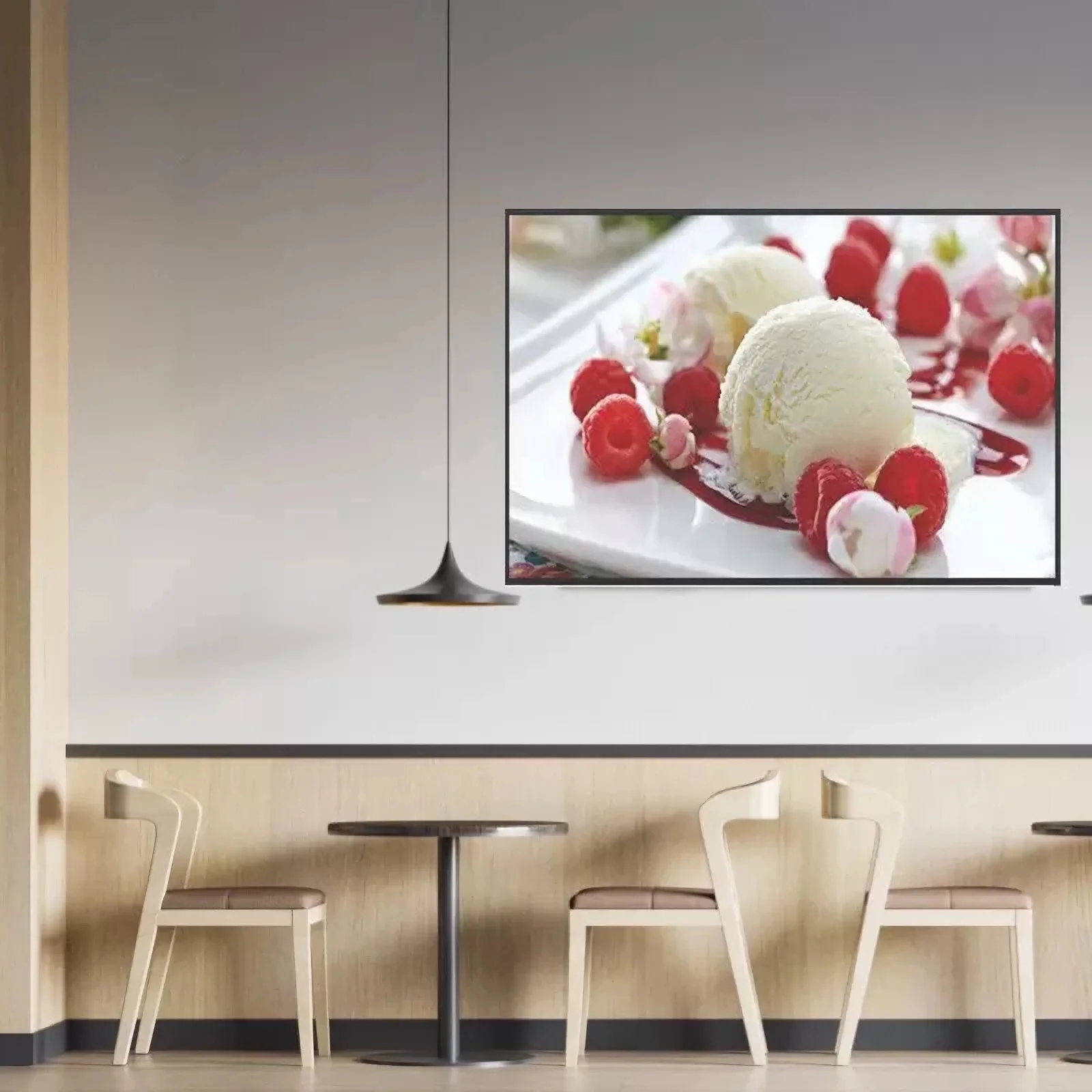 43 49 55 inch Digital Signage Hanging LCD Display Screen Advertising Video Window Display for Shopping mall