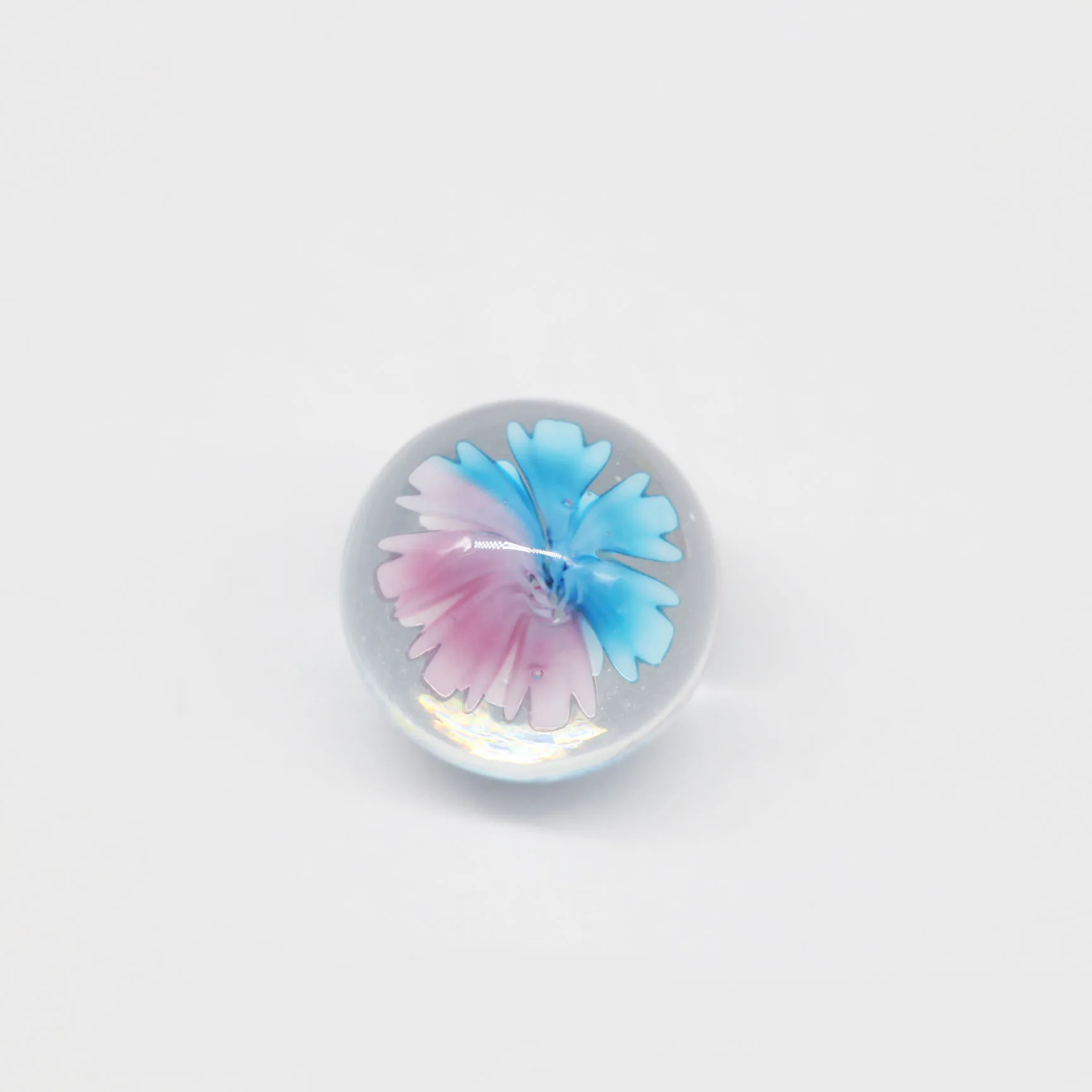 Handmade glass flower marbles children toy 20mm round glass ball