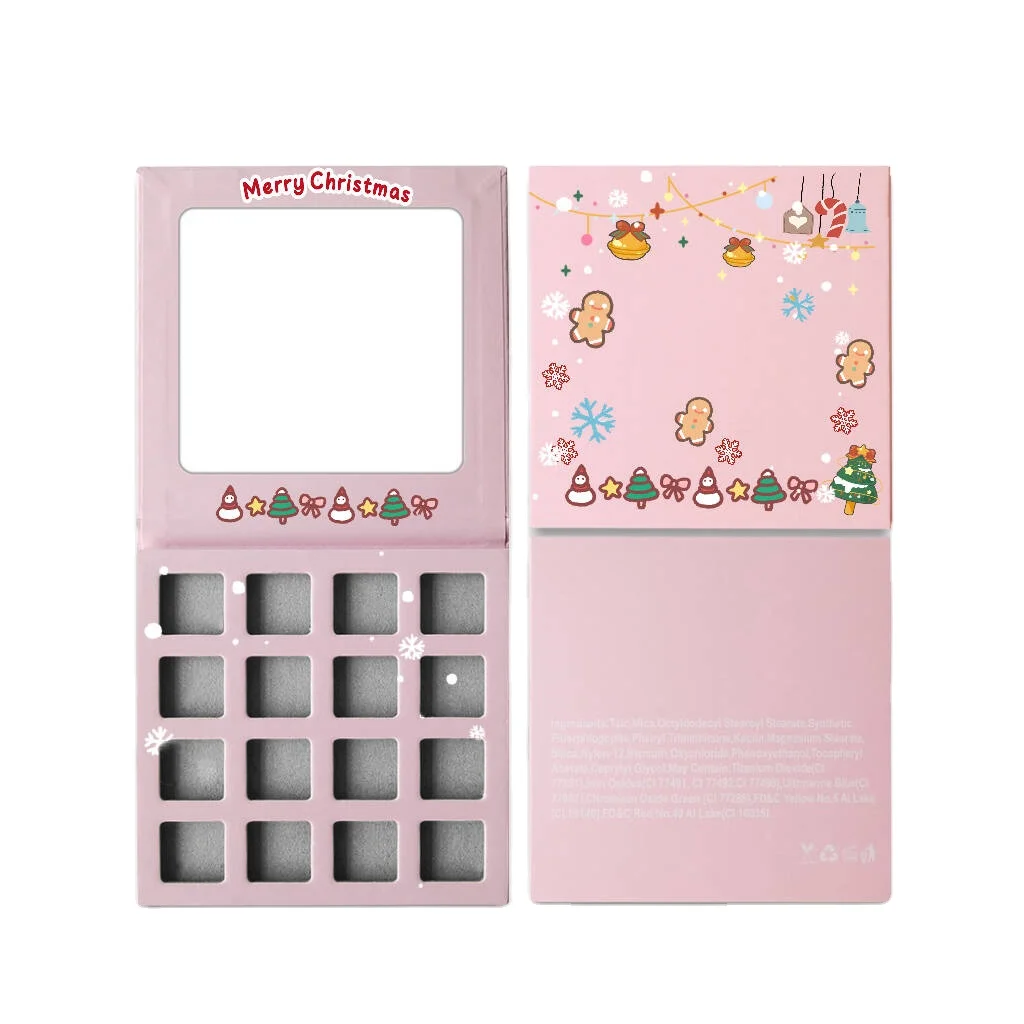 Make Your Brand Logo Wholesale Pigmented Eye Shadow Private Label Customized DIY Christmas Eyeshadow Palette