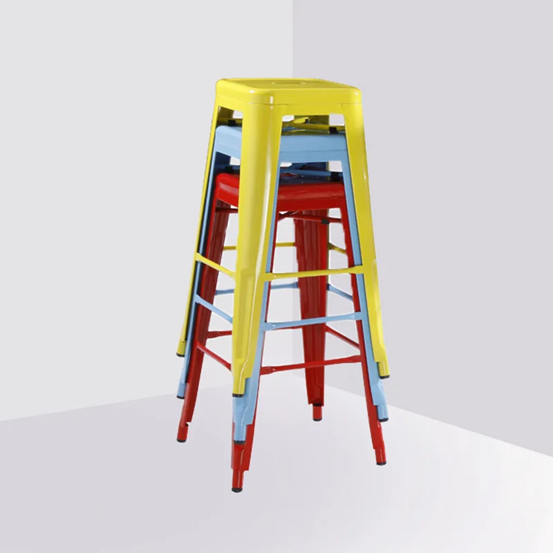 Tabouret de bar antique metal dining chair vintage kitchen bar chair industrial tolixs bar counter stool