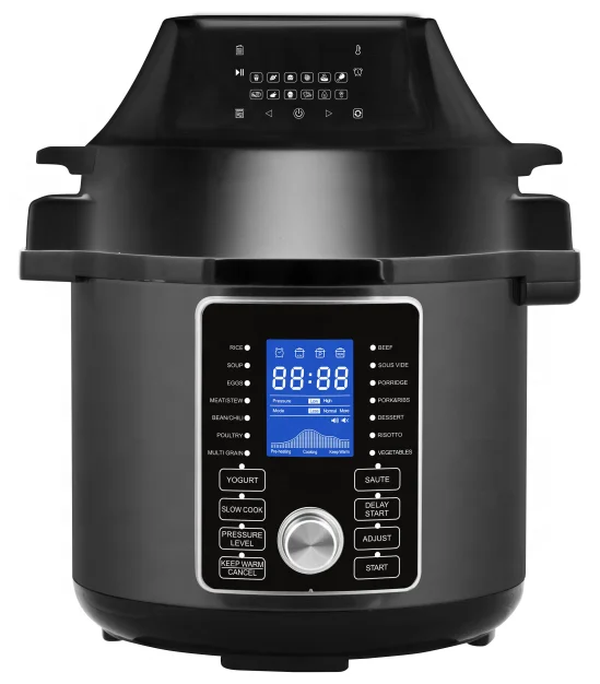 GTAP06-A Multifunction Roast, Bake, Dehydrate, Slow Cook, Rice Cooker, Steamer, Saute,Electric Air fryer pressure cooker