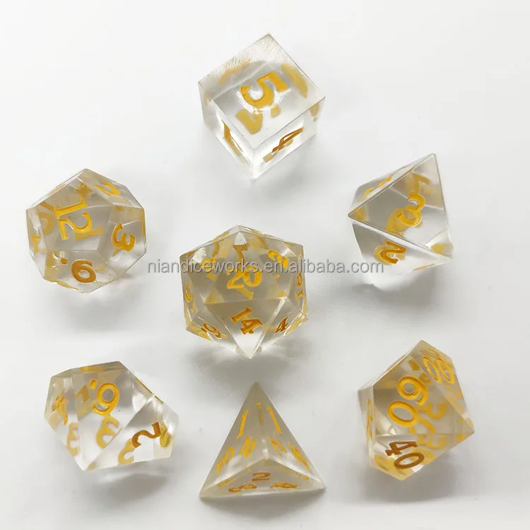 high quality cheap price Pure plastic dice dice manufacturing Direct sales crystal sharp edge dice