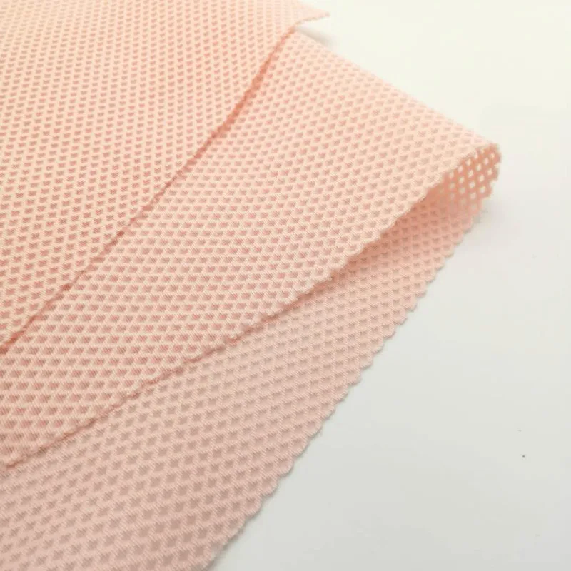 
recycled mesh clothing 100% polyester 3d spacer soft fabric for sports backpacks 3d pillow 