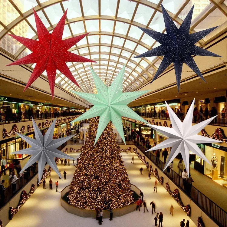 Hanging Paper Star for Christmas Decorations