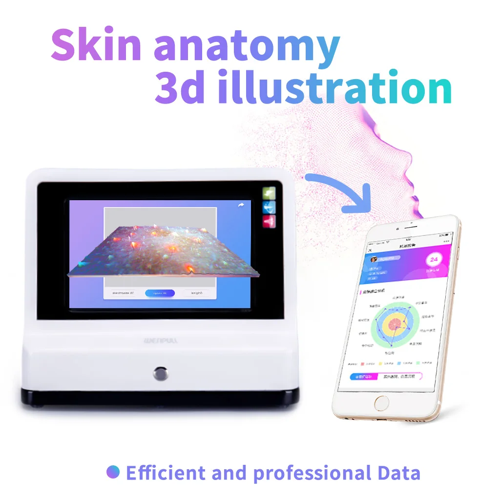 2024 Dermatoscope Skin Analyzer Machine Facial Professional Aesthetic Electronic Microscope Beauty Health SPA Tool