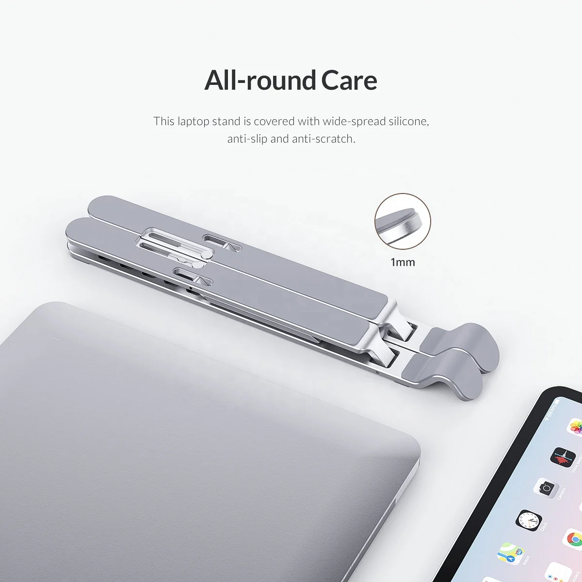 Aluminium Alloy Mini Flexible Portable Adjustable Holder Angel Height Ergonomic Personal PC Laptop Tablet Stand PFB Series