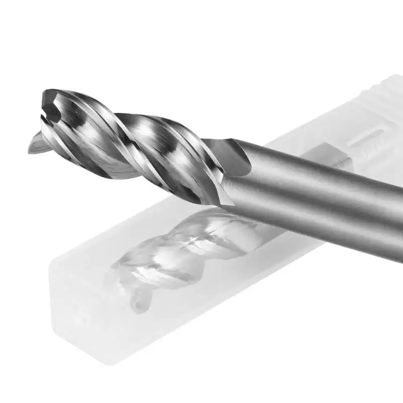 Solid Carbide 3 Flute Flat End Mill Carbide Milling Cutter Hrc 45/55/60/65