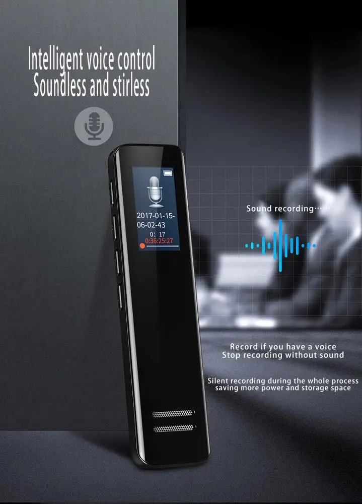 Professional N2 voice recording digital audio recorder microphone recording sound recorder voice activated recorder buildin 16GB