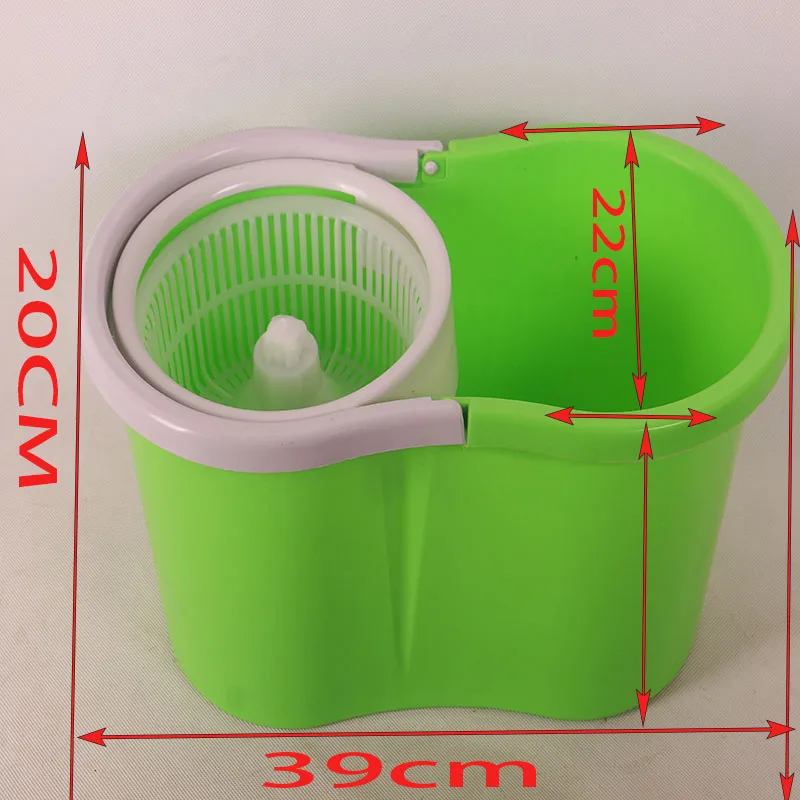 Durable Household Hand-Free Mopping Device with Rotating Mop Bucket Double Drive Dumping Pier Cloth Magic Handle Set Packaging