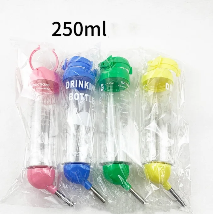 Factory Wholesale Golden Bear Chinchillas Rabbit Guinea Pig Squirrel Drinking Kettle Hamster Water Bottle