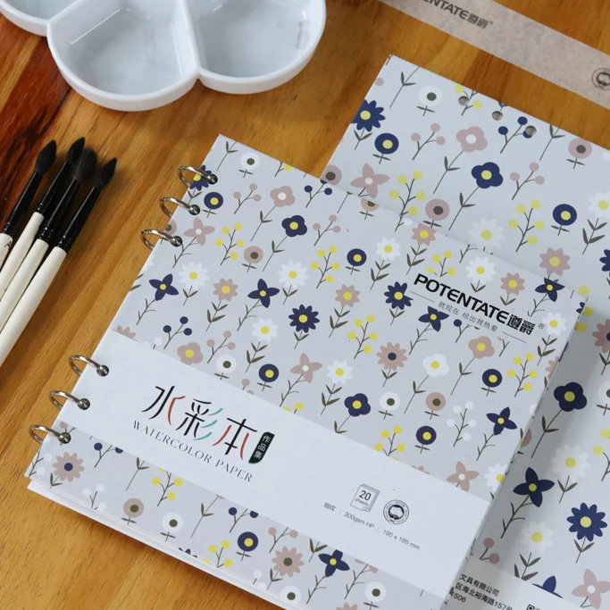 Potentate Watercolor Paper book work collection loose leaf Cold Press 260x260mm