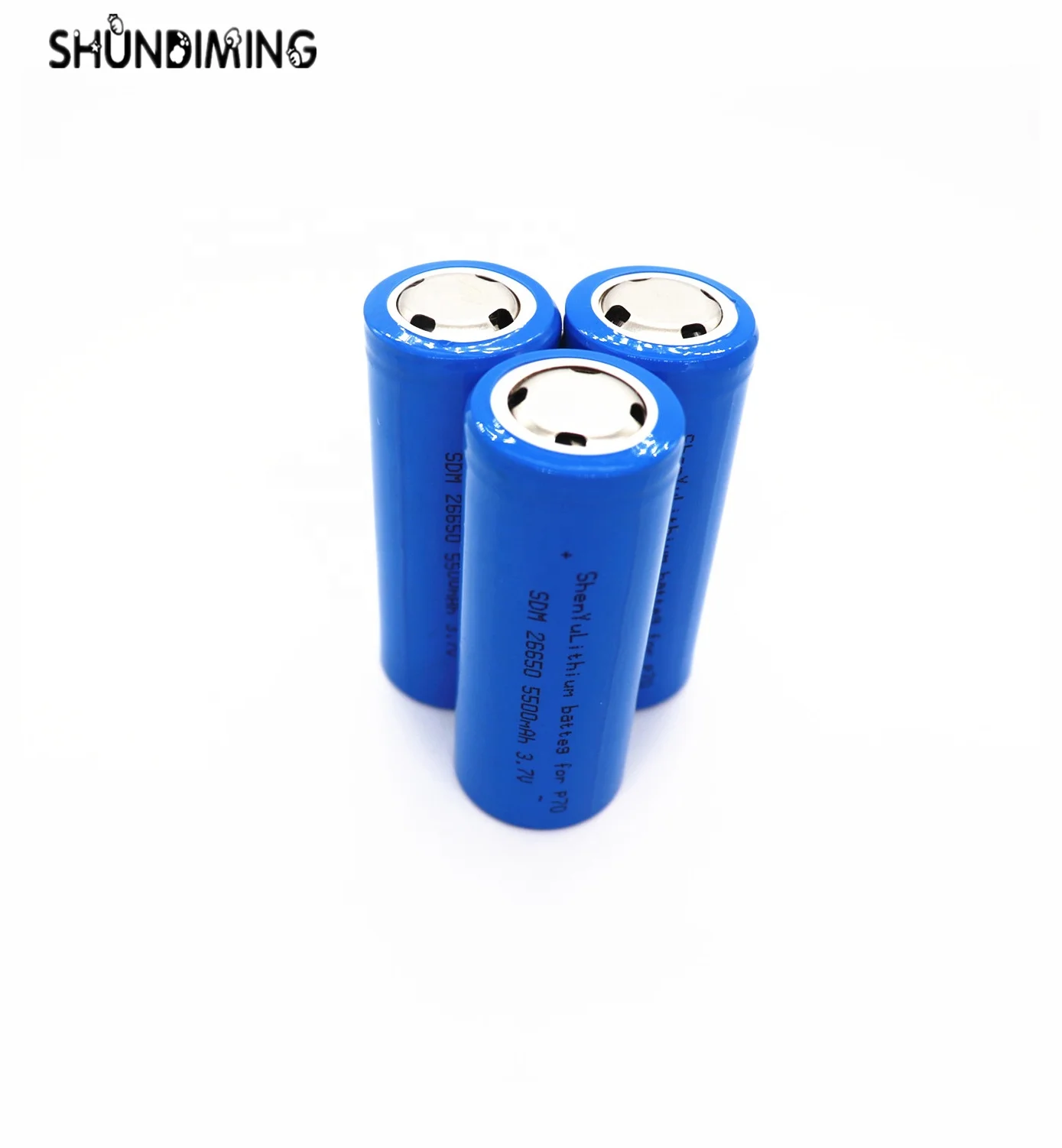 China rechargeable batteries high power capacity 26650 3.7v li-ion battery 5500mah for power tools