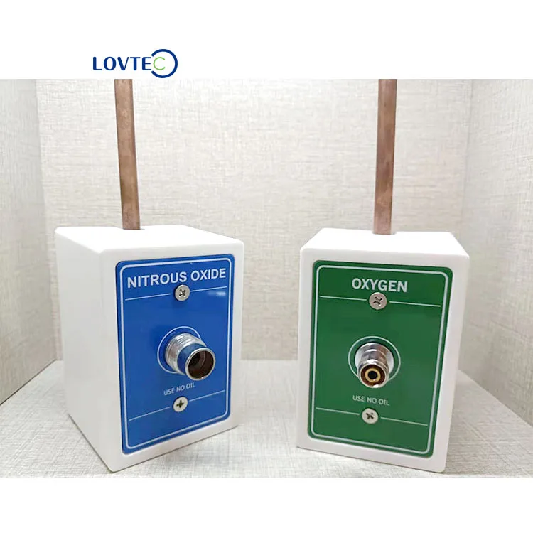 Lovtec hospital use wall mounted oxygen terminal diss standard medical gas outlet