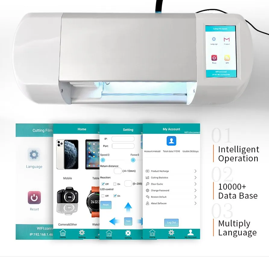 RICOO Factory Supply Hidrogel/Hydrogel Cutting Machine/Hydrogel Film Cutting Machine