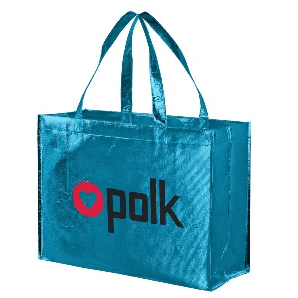 Customized Eco Friendly  Laminated Shopping Customized Non-Woven Wines one-step forming /on-line lamination process Bag