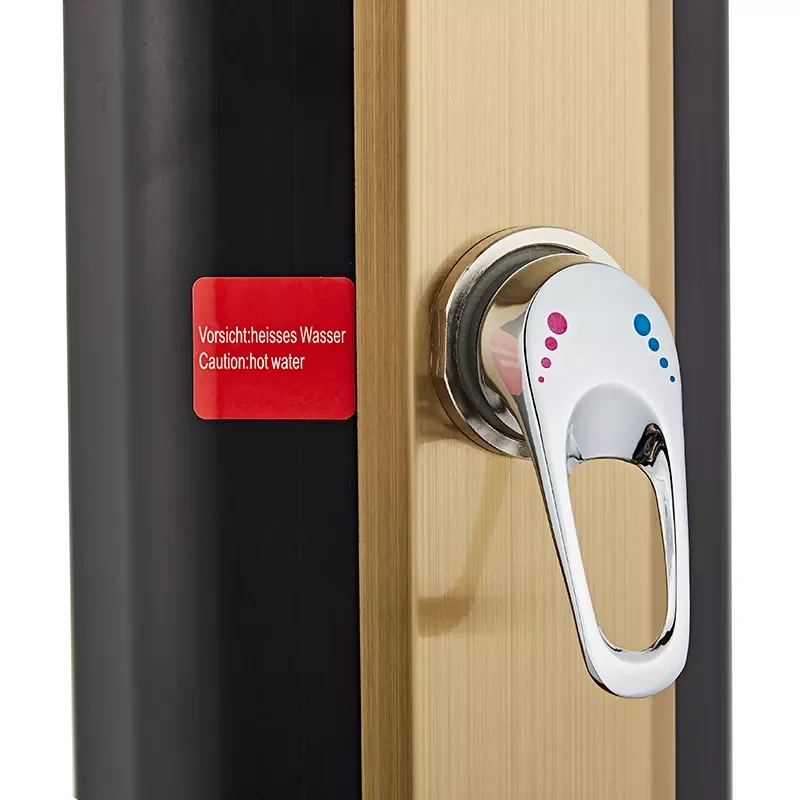 CYEN high quality sumptuous summer 35L brushed gold PVC body solar heater outdoor garden swimming pool shower