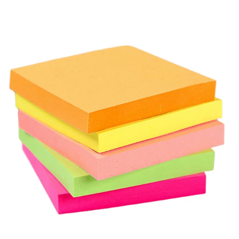 Creative Custom Style Color Self Adhesive Sticky Notes Bookmark School Office Stationery Supply Memo Pad