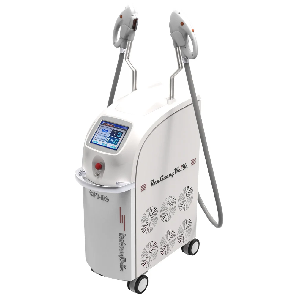 B6 beauty equipment elight rf ipl opt hair removal skin rejuvenation with real sapphire OPT crystal hair epilator
