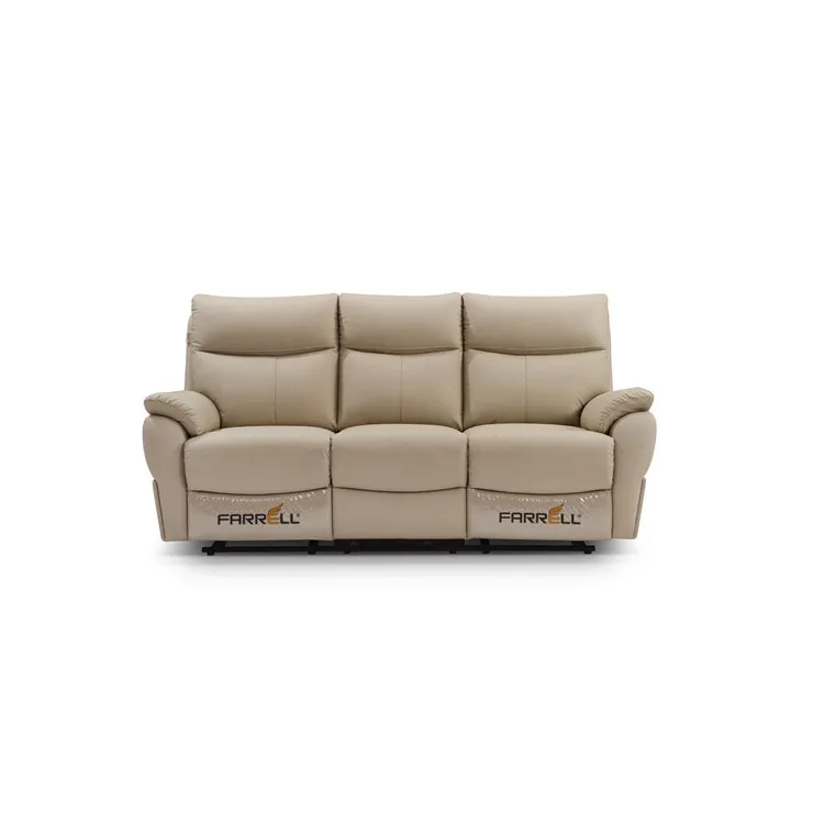 Factory direct sale American style family leather corner sofa leather electric sofa combination