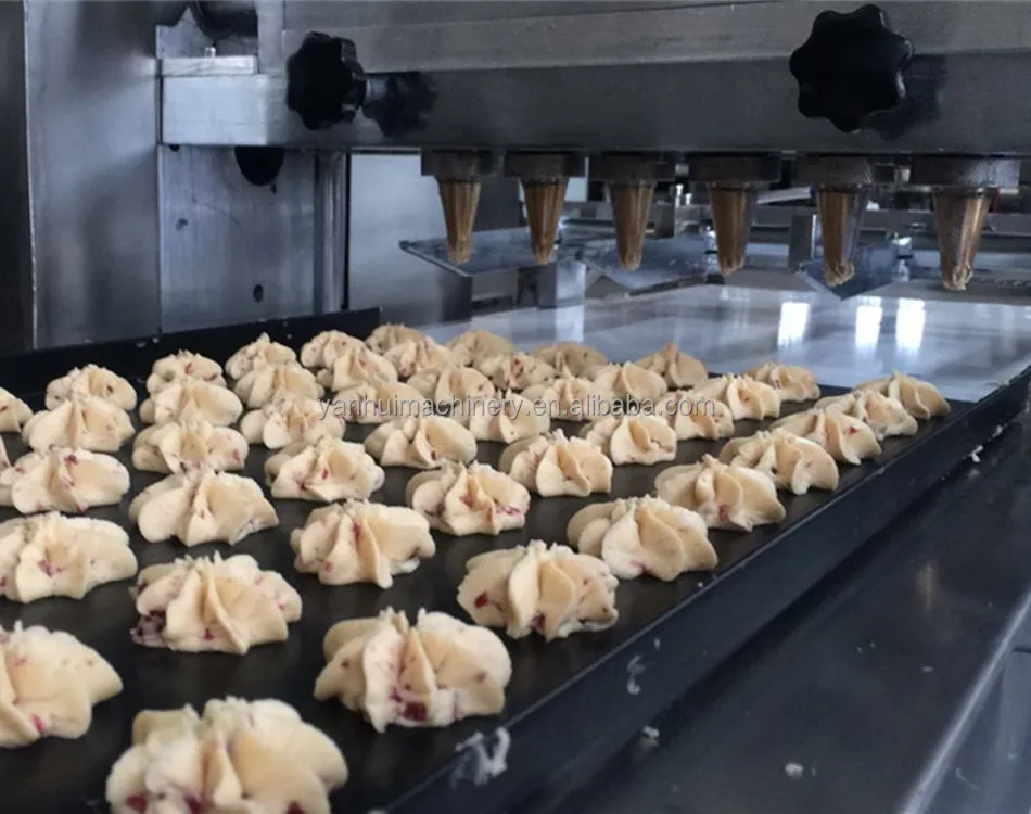  Cookie Making Machine Automatic Biscuit Production Line Small Extruding Maker Cake Batter Depositor Wire cutting