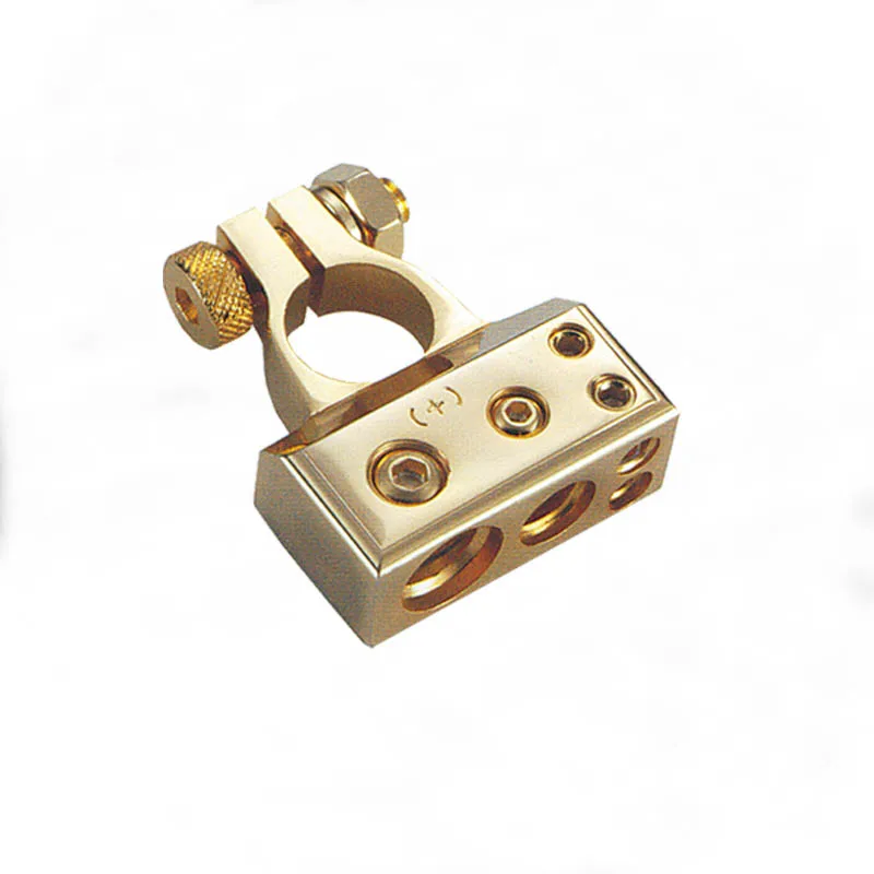 0/2/4/8/10 Gauge AWG Positive & Negative Battery Terminal Clamp and Shims Heavy Duty AMP Car Battery terminal connectors