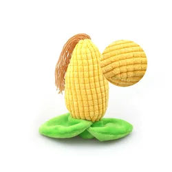 New style corn cactus shape interactive plush toy includes beep pet supplies dog toy