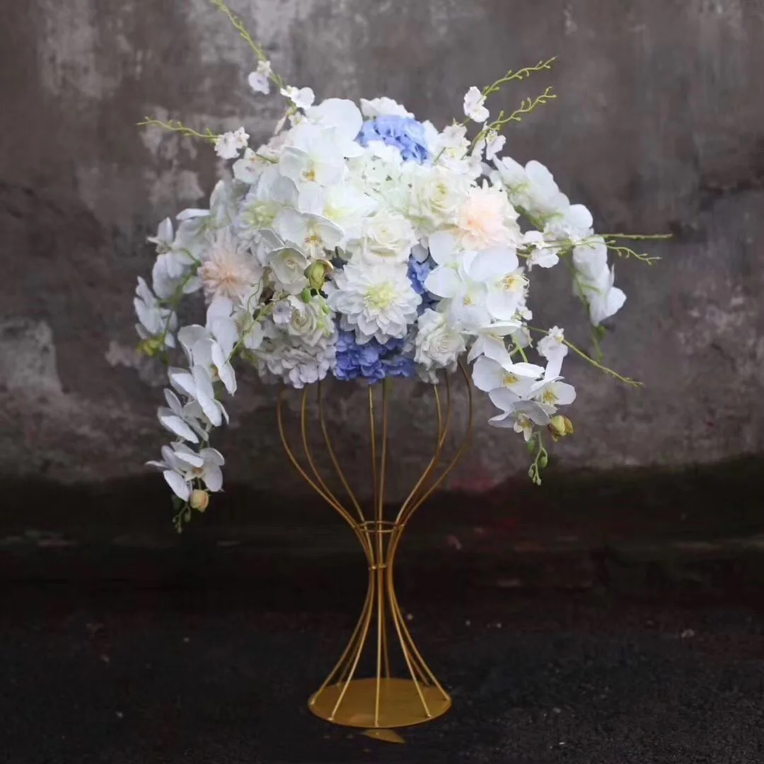 Table Centerpieces Floral Arrangements Base Wedding Aisle Iron Floor Forged Flower Stand