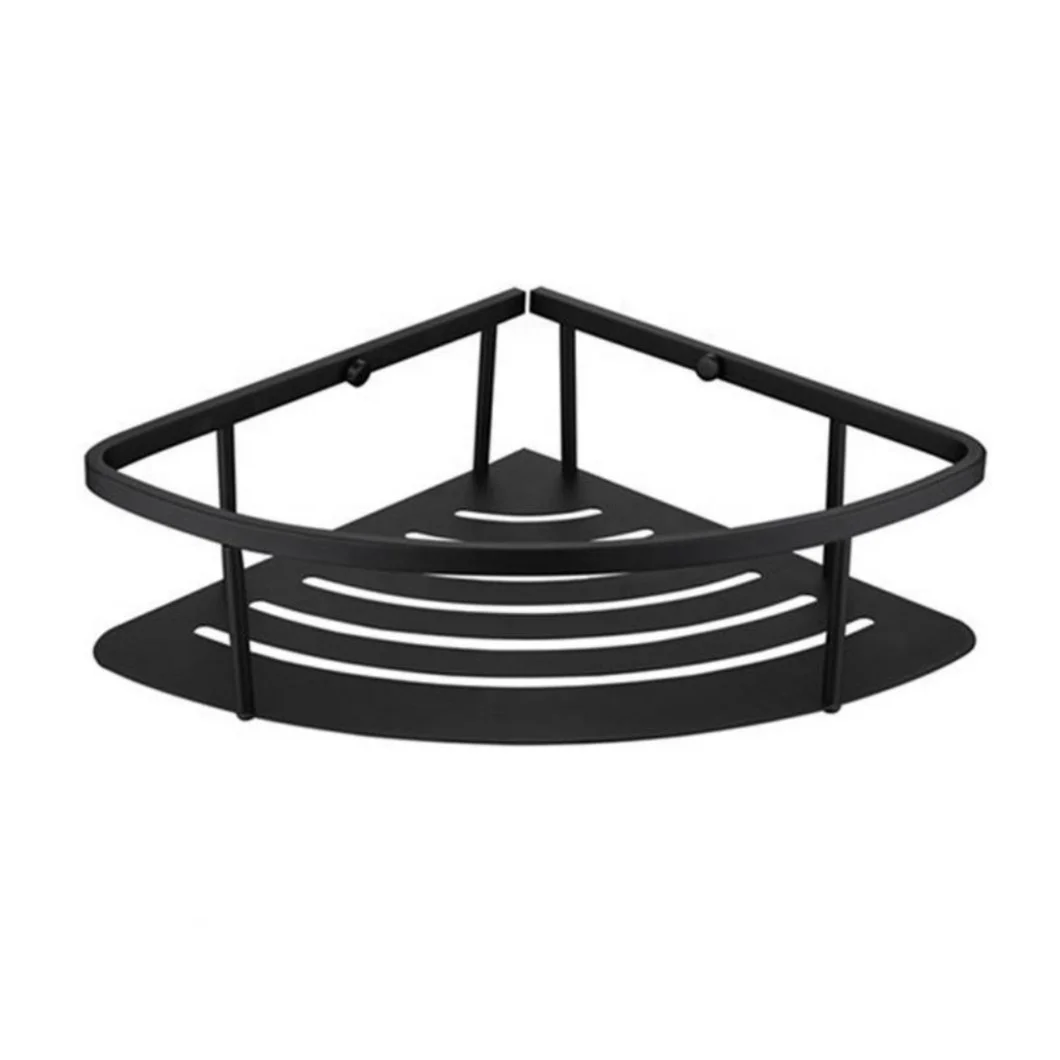 Multifunctional Storage Tray Metal Shampoo Holder Kitchen Shelves Punch-free Metal Fabrication