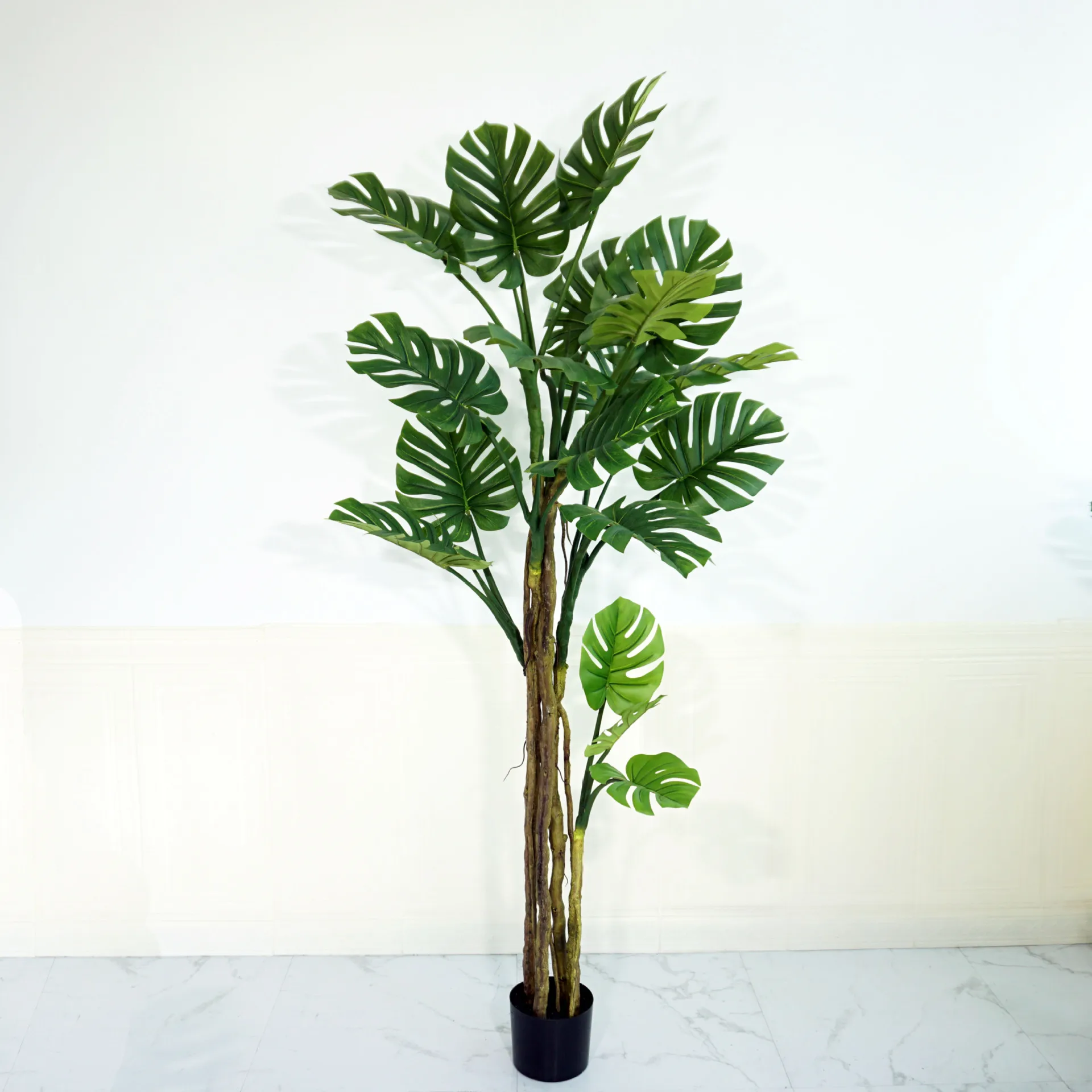 80CM 110CM 160CM decorative plants online sales monstera plant variegata artificial plant tree