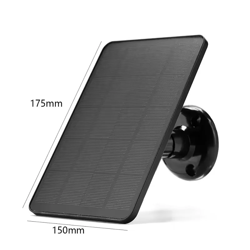 Solar Chargeing Panel Waterproof Solar Cells Charger Type-C 3W 5V for Surveillance Cameras Security Protection System for Home