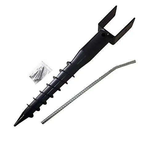 4x4 Post Ground Screw Anchor No-Dig Heavy Duty Ground Screw Anchor