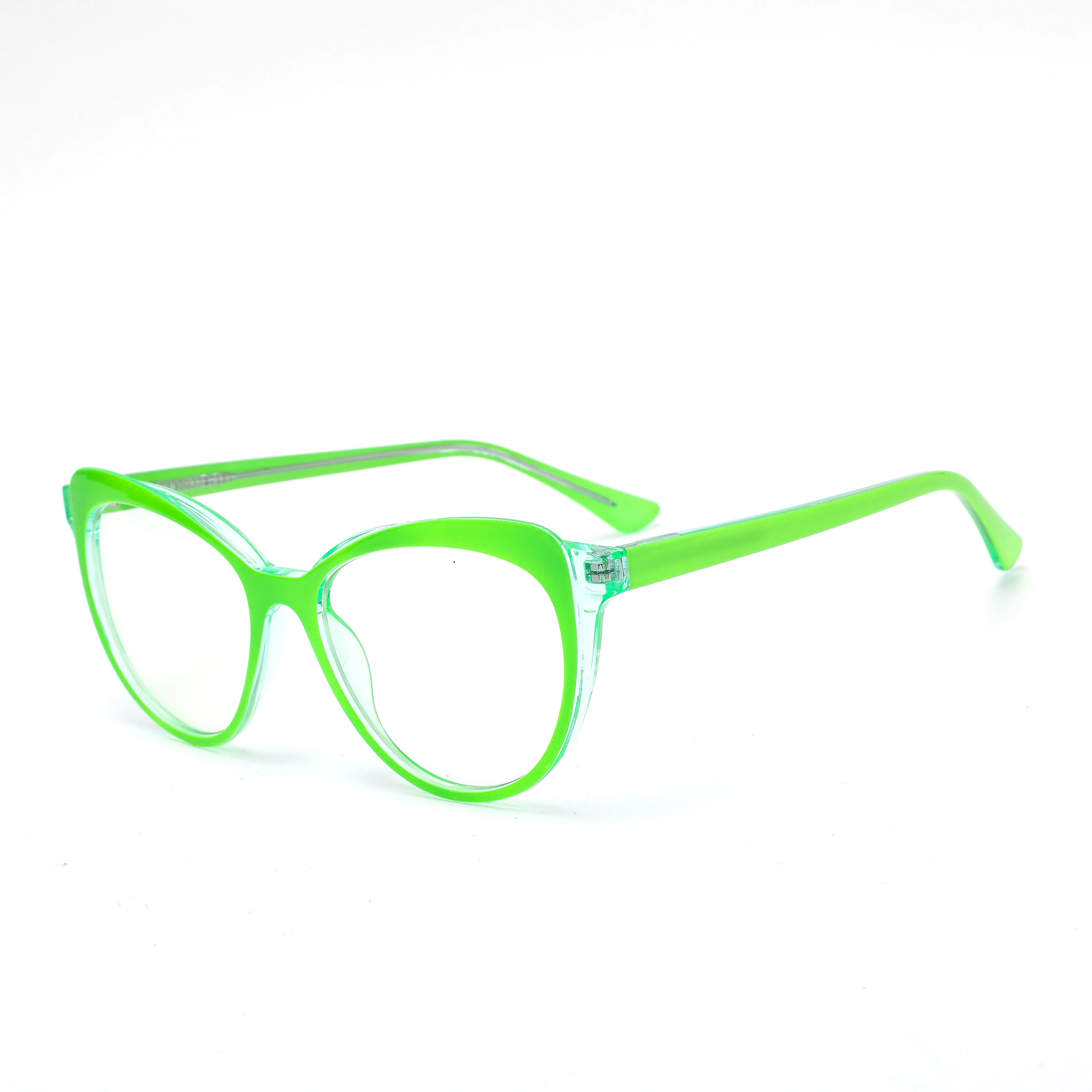 
New Arrival Candy Color Eyeglasses Frame Clear Glasses Y2K Style Green Red Blocked Blue Light Computer Glasses E2038 