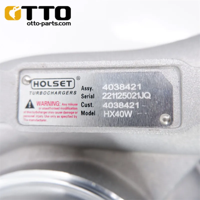 OTTO HX40W экскаватор Турбокомпрессор QSL детали двигателя турбонагнетатель 2881753 турбокомпрессор для Cummins