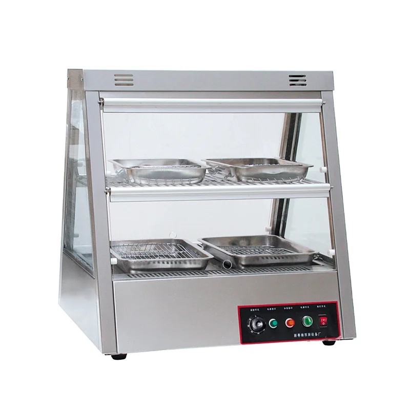 
Stainless Steel and Glass Food Warmer Display Showcase From China Supplier 
