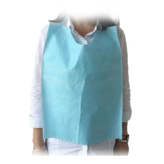 Hot sale waterproof disposable apron /bibs for dental/examination