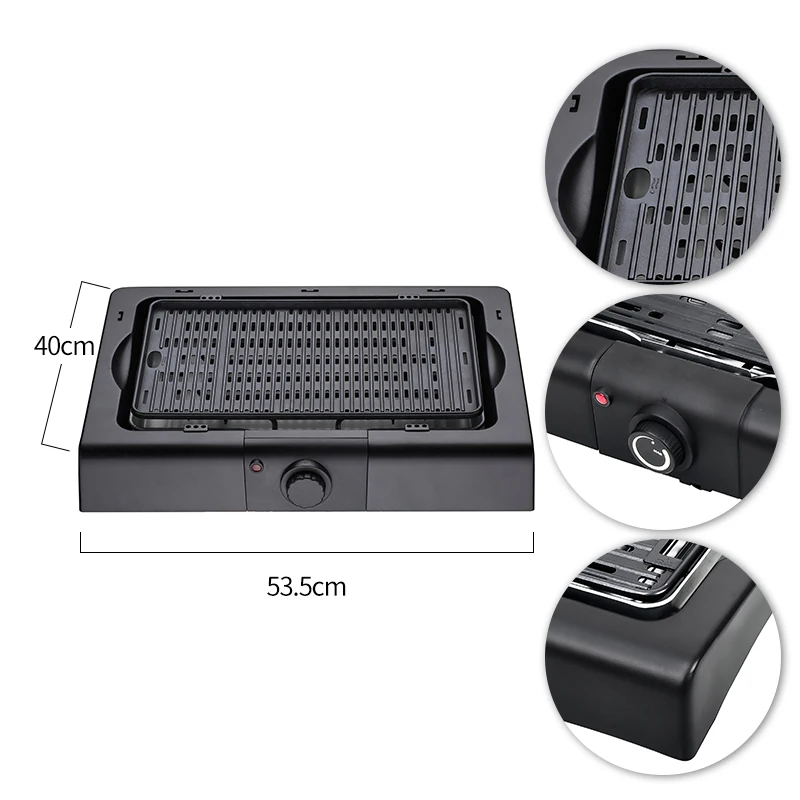 Kitchen Smokeless All In One New Portable Household Bbq Machine Indoor Multifunctional Barbecue Electric Grill Pan