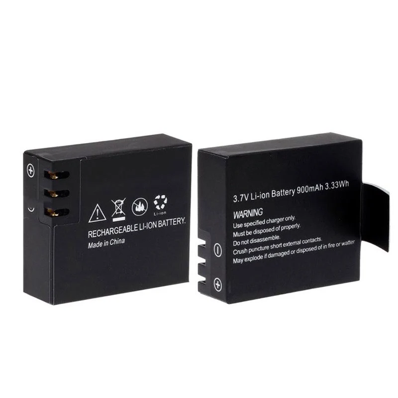 Factory Wholesale Camera 3.7V 900mAh Rechargeable Li-ion Battery For SJ4000 SJ5000 SJ6000 M10 SJ5000x Sport Action Camera DV