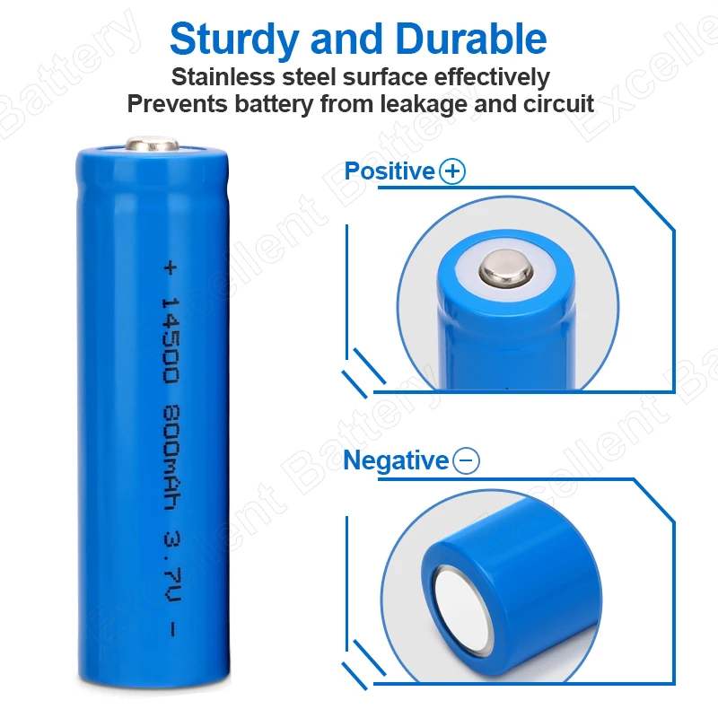 High quality 1.2V AA batteries 500mAh rechargeable Ni MH No.5 battery for electronic products