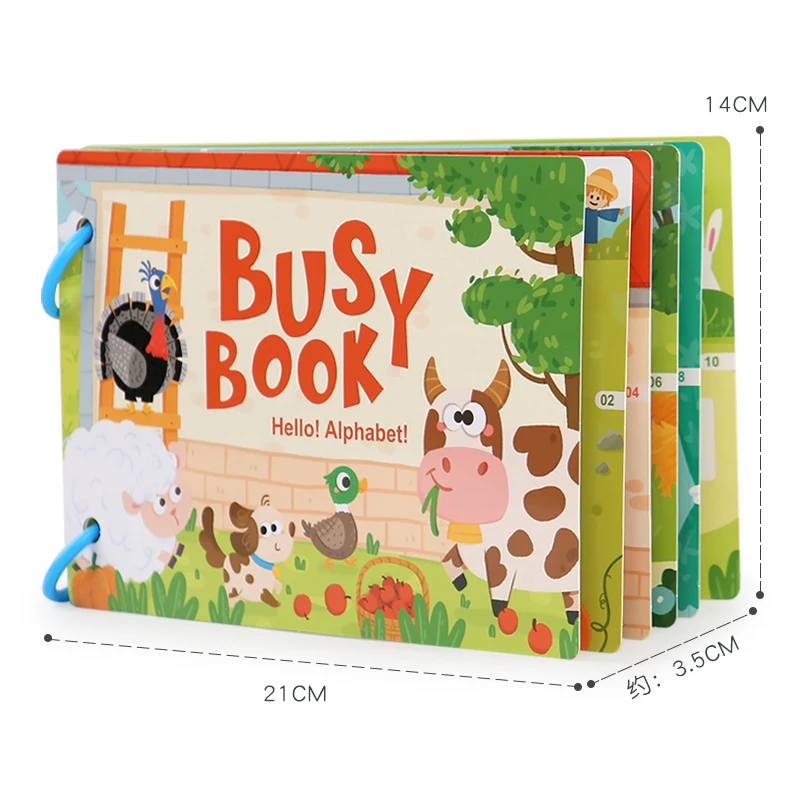 2024 Educational Quiet Busy Book For Kids Age 2-4 And 5-7 Years Color Box Packed