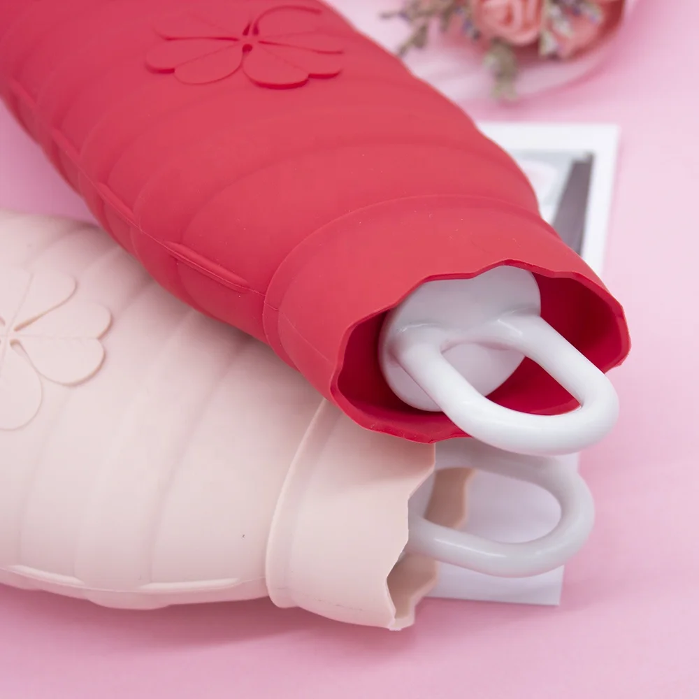 
Eco-friendly portable food grade silicone warm water bag for winter 