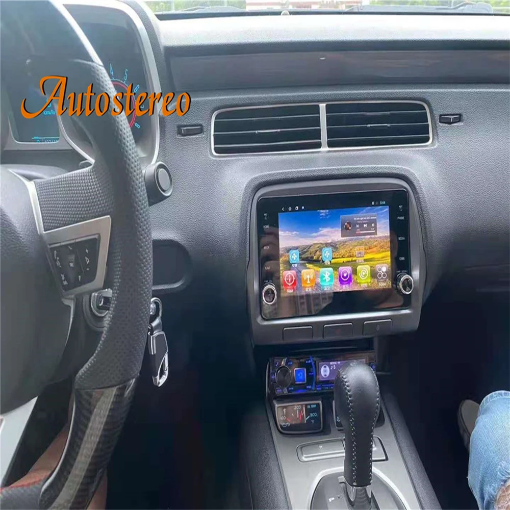 Android 12 для Chevrolet Camaro 2010-2015 Tesla экран Автомобильный GPS навигатор мультимедийный плеер автомобиля