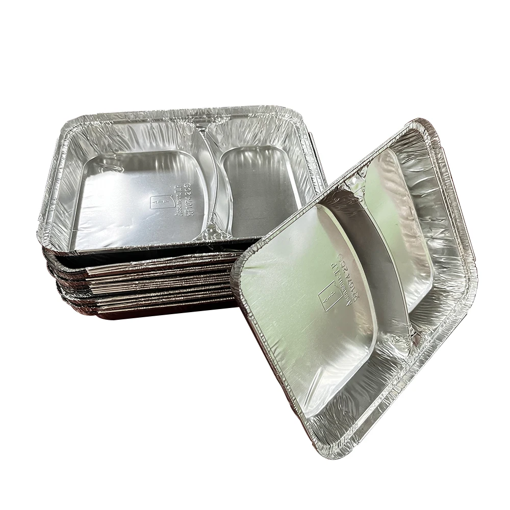 Disposable Tin Foil Dishes Catering Food Packaging Aluminium Foil Container Disposable Foil Tray
