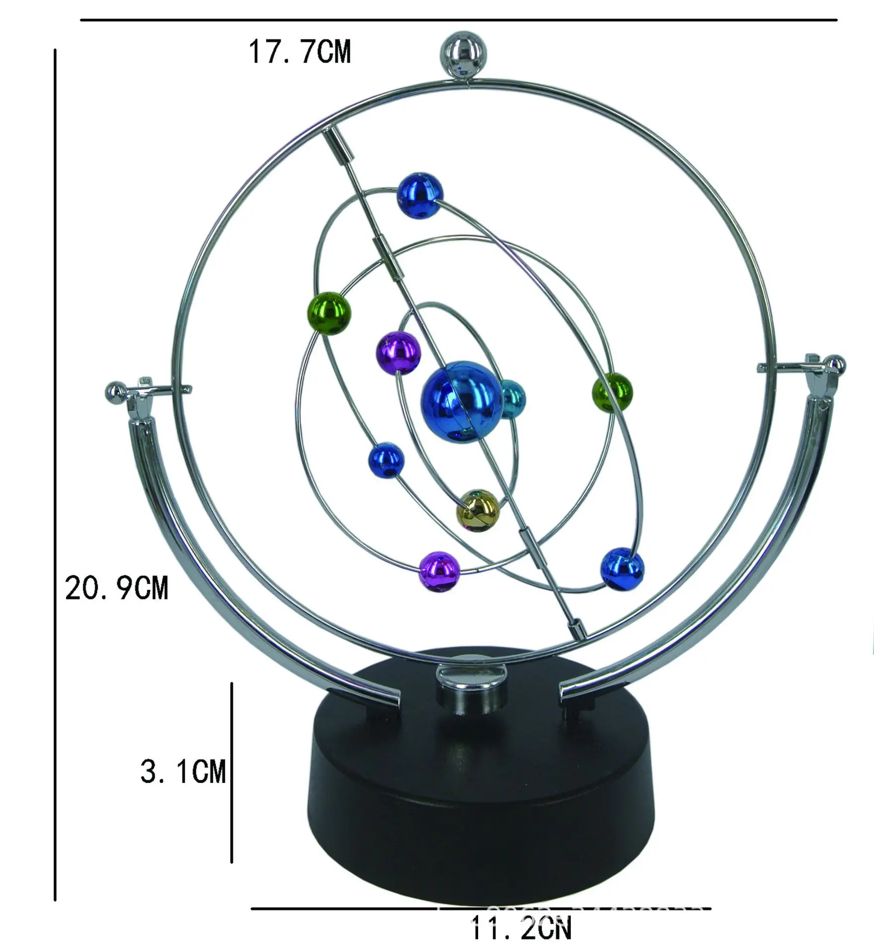 Kinetic Art Asteroid  Electronic Perpetual Motion Desk Toy Home Decoration