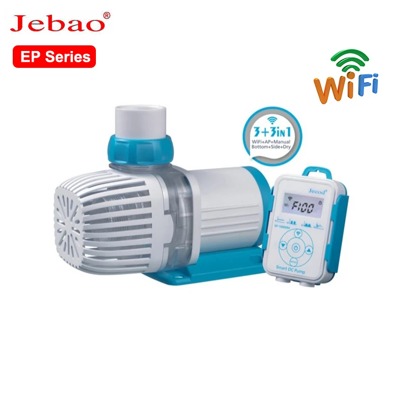 2023 Новый бесшумный умный водяной насос Jebao серии EP аквариумные циркуляционные насосы с ЖК-дисплеем погружной Wi-Fi управлением