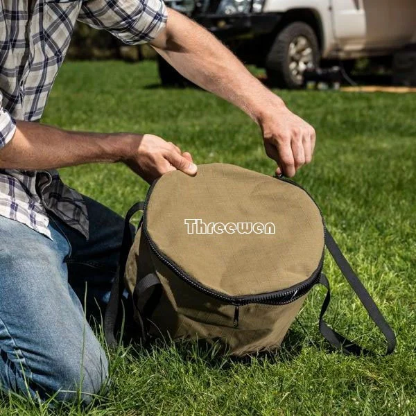 customized size Heavy Duty water resistant camp oven 400gsm canvas bag camp oven bag