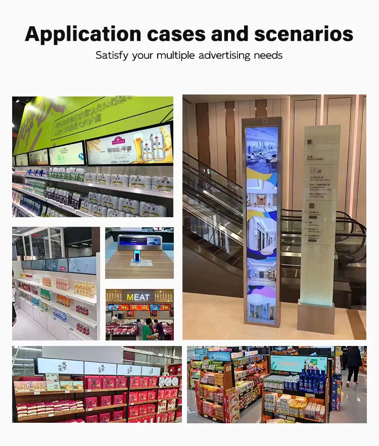 High-Definition Smart Signage Android бар дисплей с USB Ad экран LCD