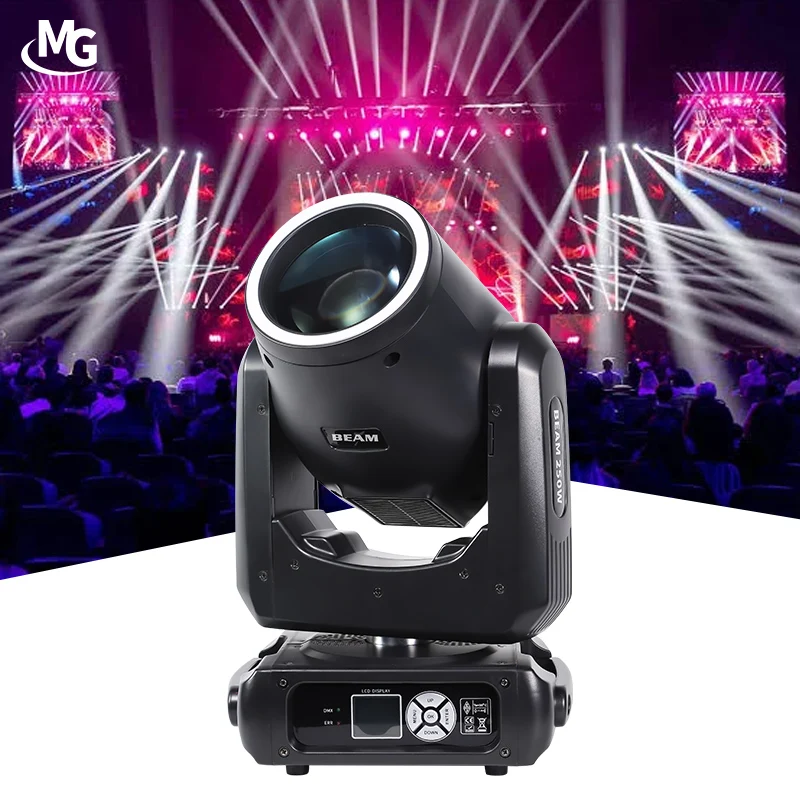 Double Prism Rainbow Effect Beam 250 Moving Head 250W Beam Moving Head Stage Disco Church Light